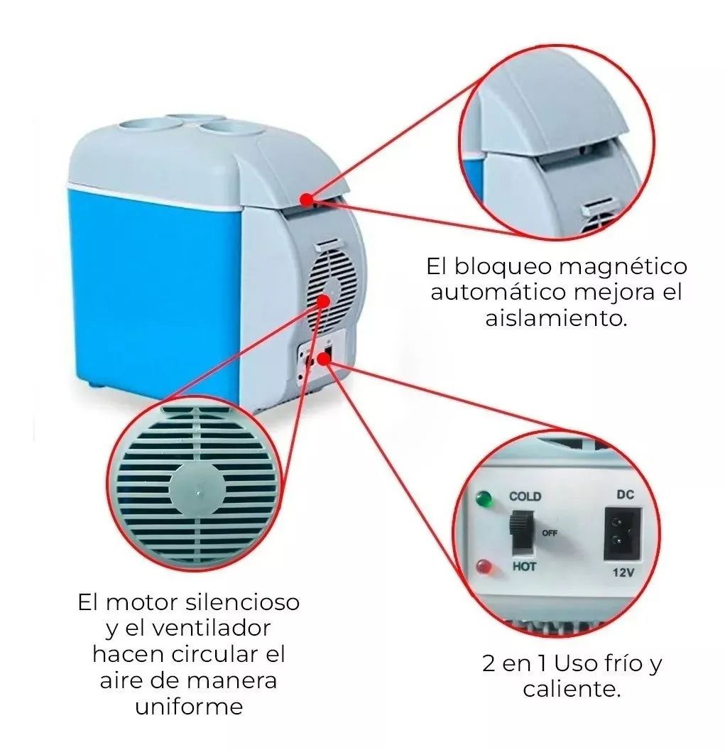 MINI COOLER PORTÁTIL PARA AUTOS DE 7.5L