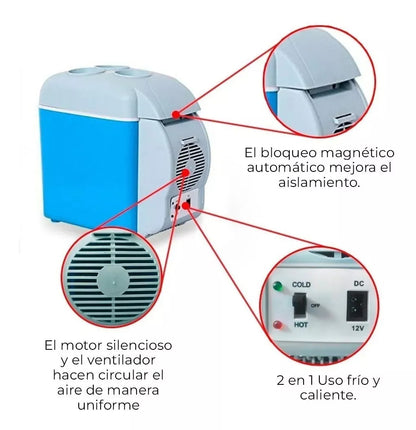 MINI COOLER PORTÁTIL PARA AUTOS DE 7.5L